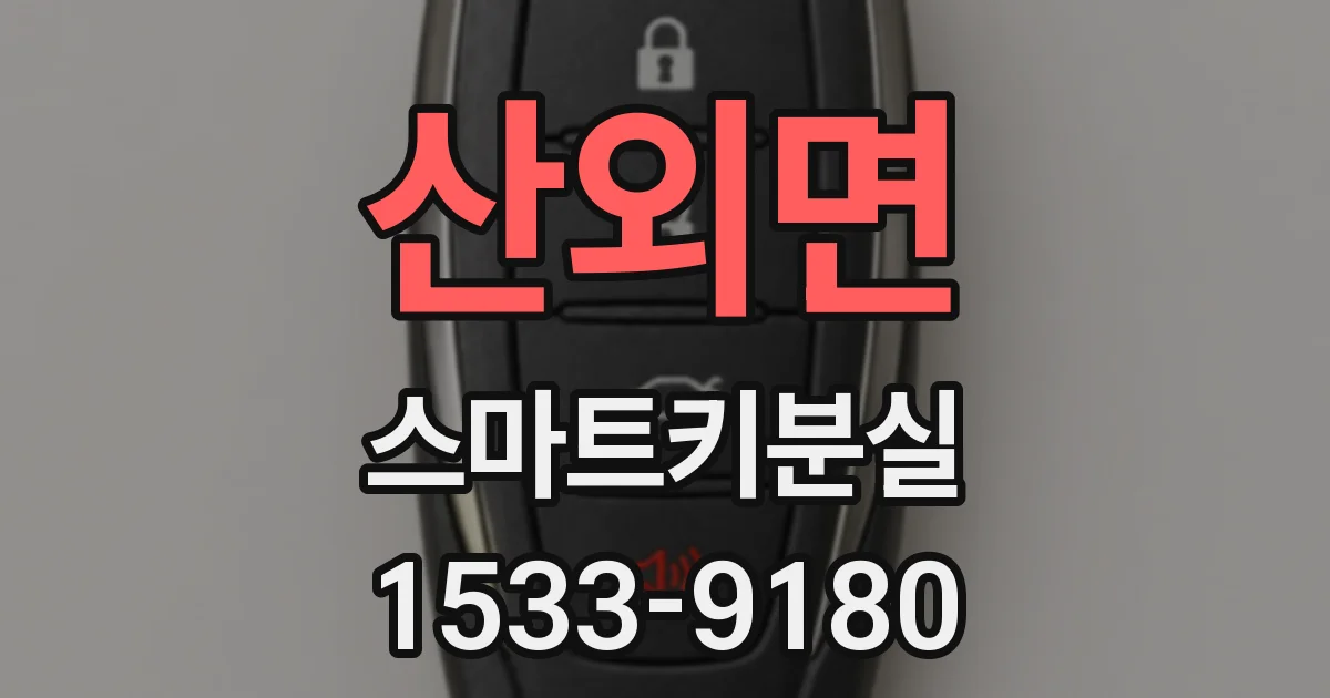 산외면 스마트키분실
