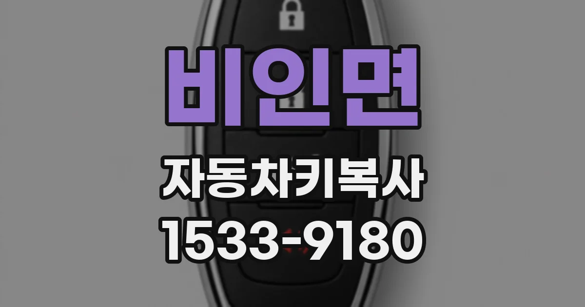 비인면 자동차키복사