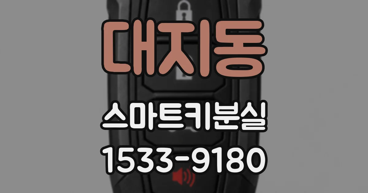 대지동 스마트키분실