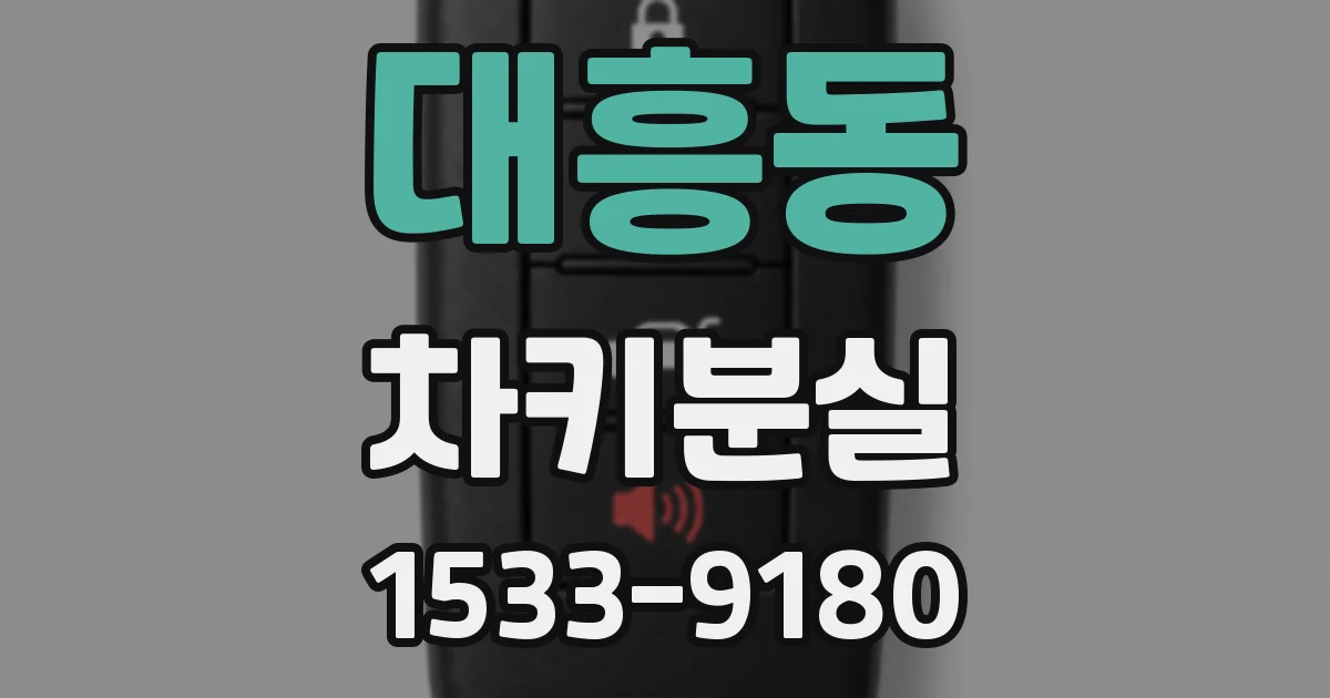 대흥동 차키분실