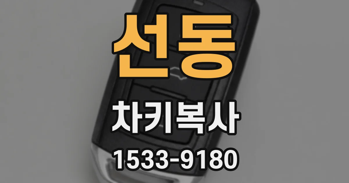 선동 차키복사