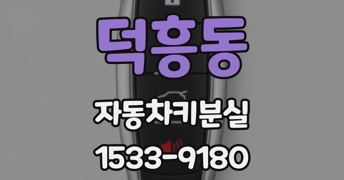 덕흥동 자동차키분실