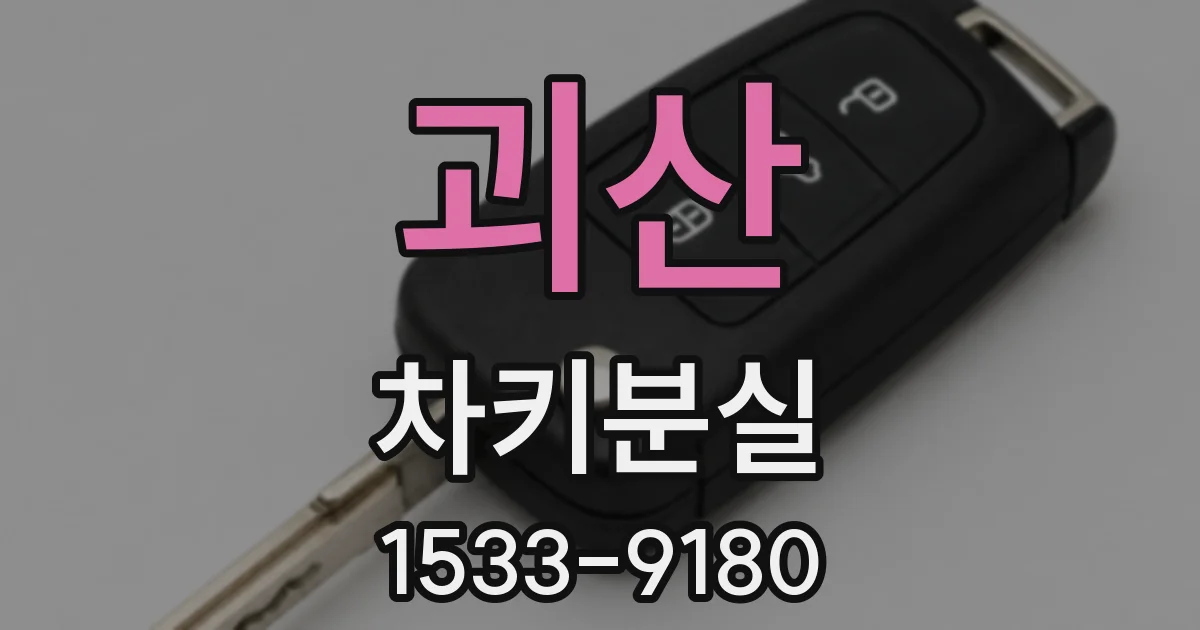 괴산 차키분실