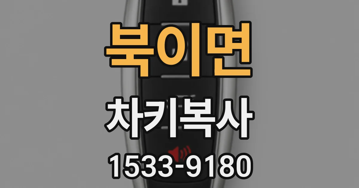 북이면 차키복사