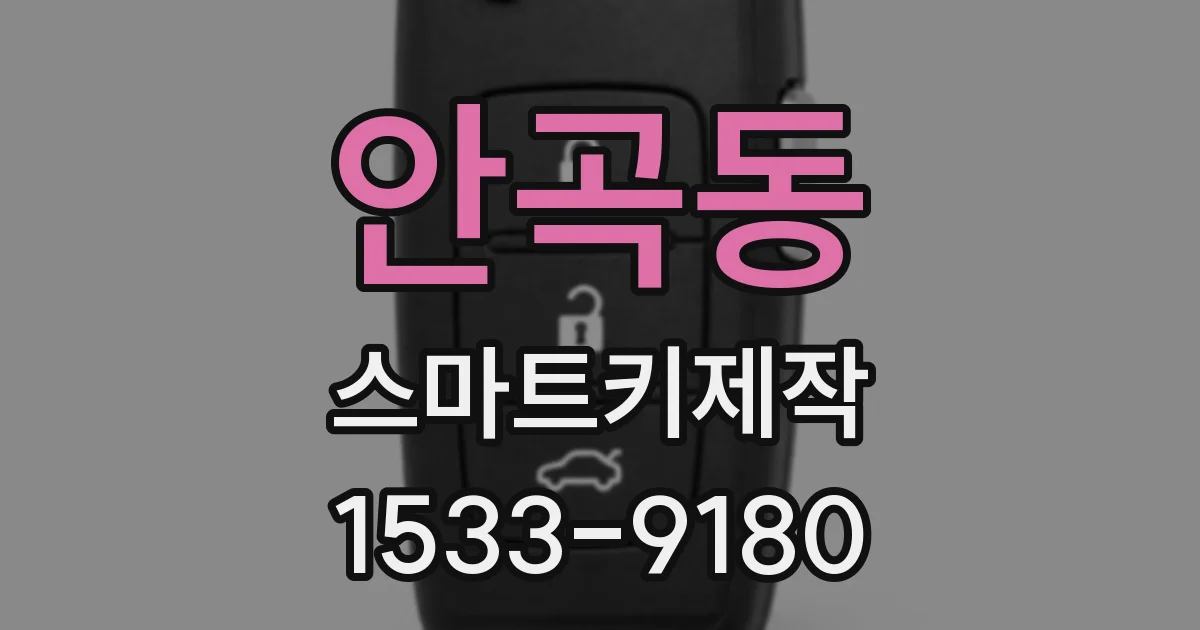 안곡동 스마트키제작