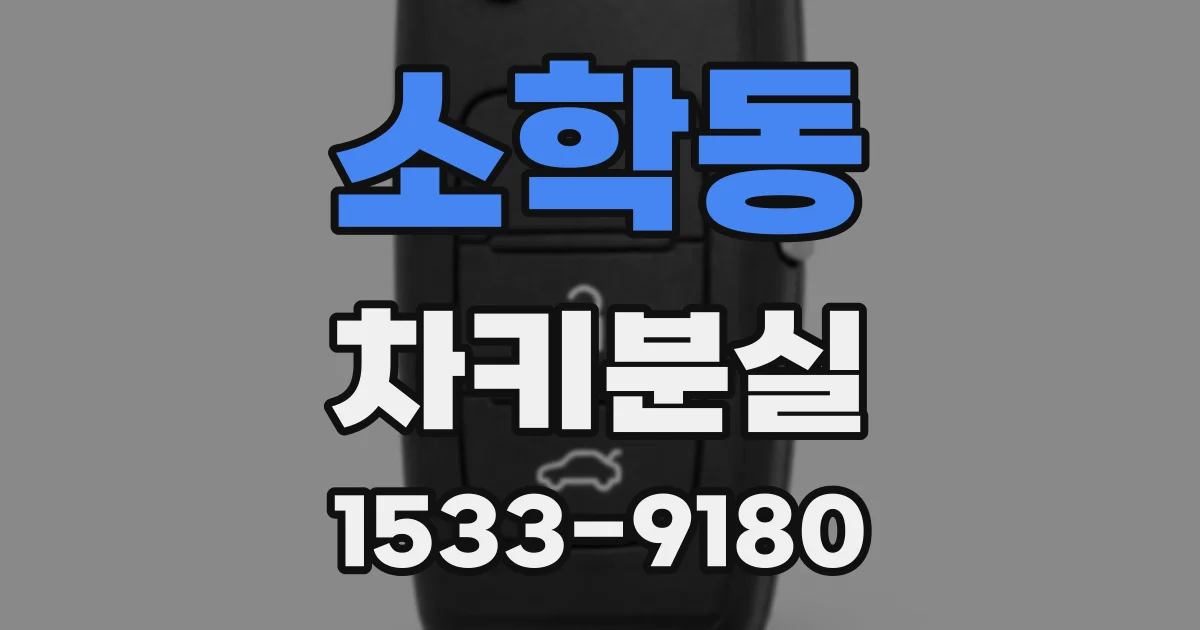 소학동 차키분실