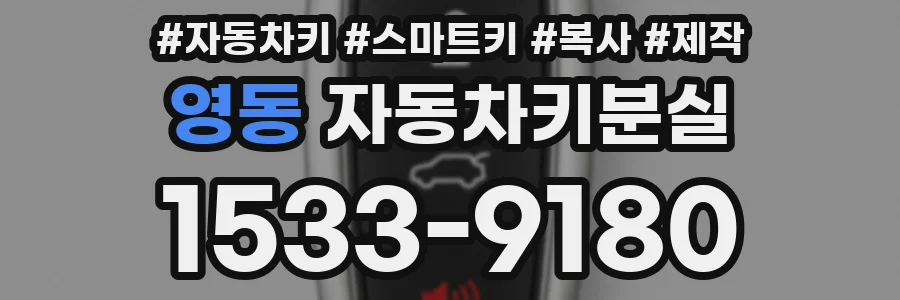 영동 자동차키분실