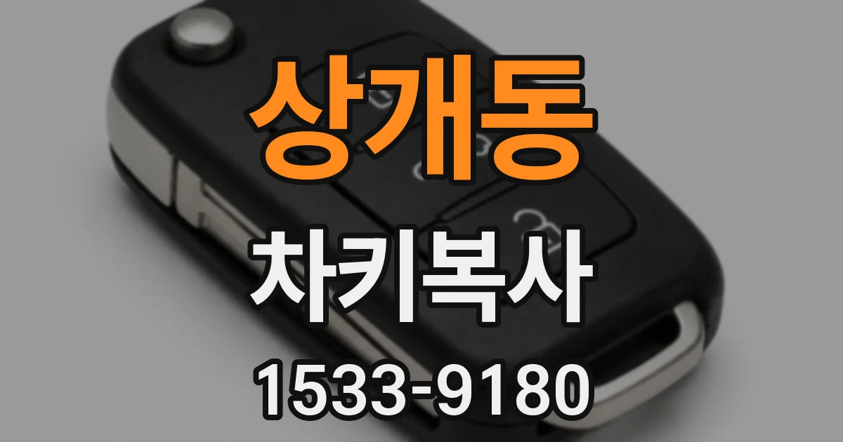상개동 차키복사