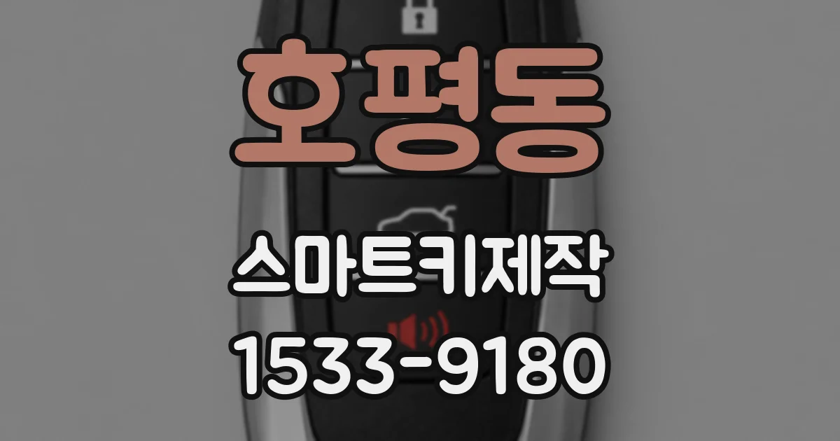 호평동 스마트키제작