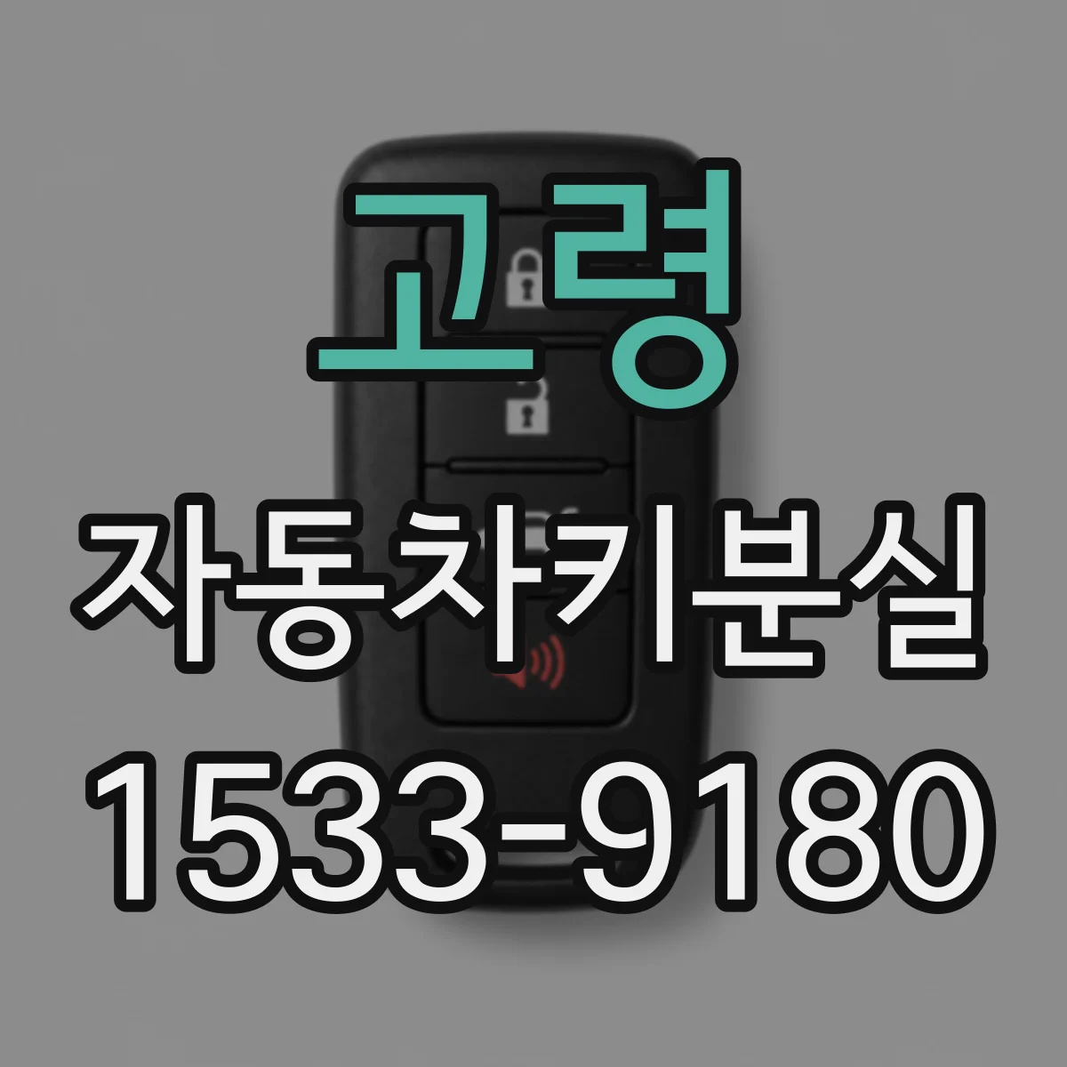 고령 자동차키분실