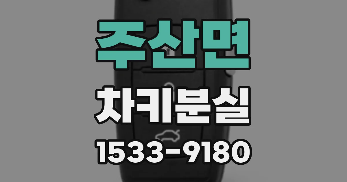 주산면 차키분실