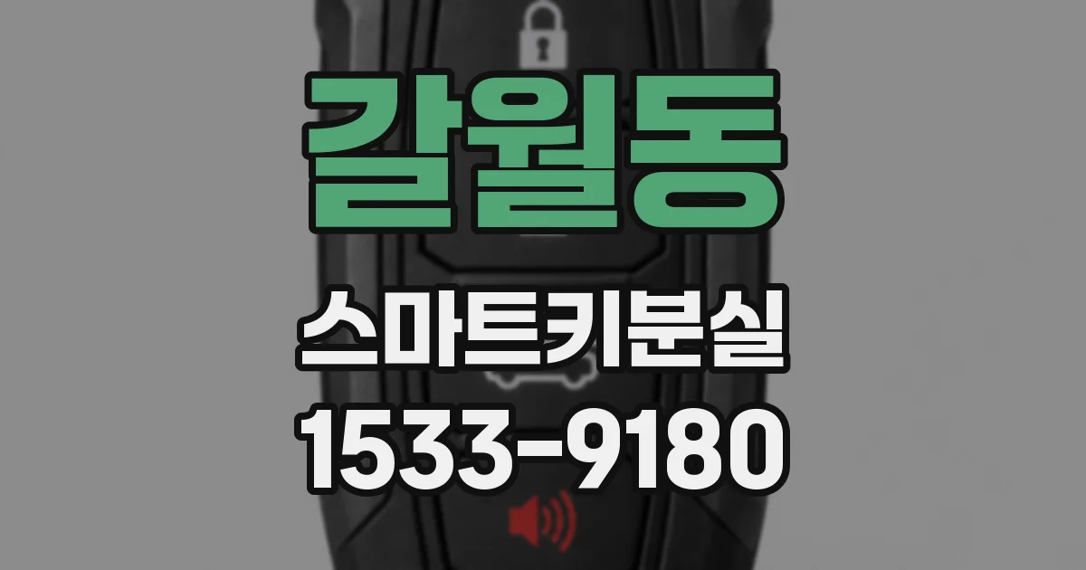 갈월동 스마트키분실