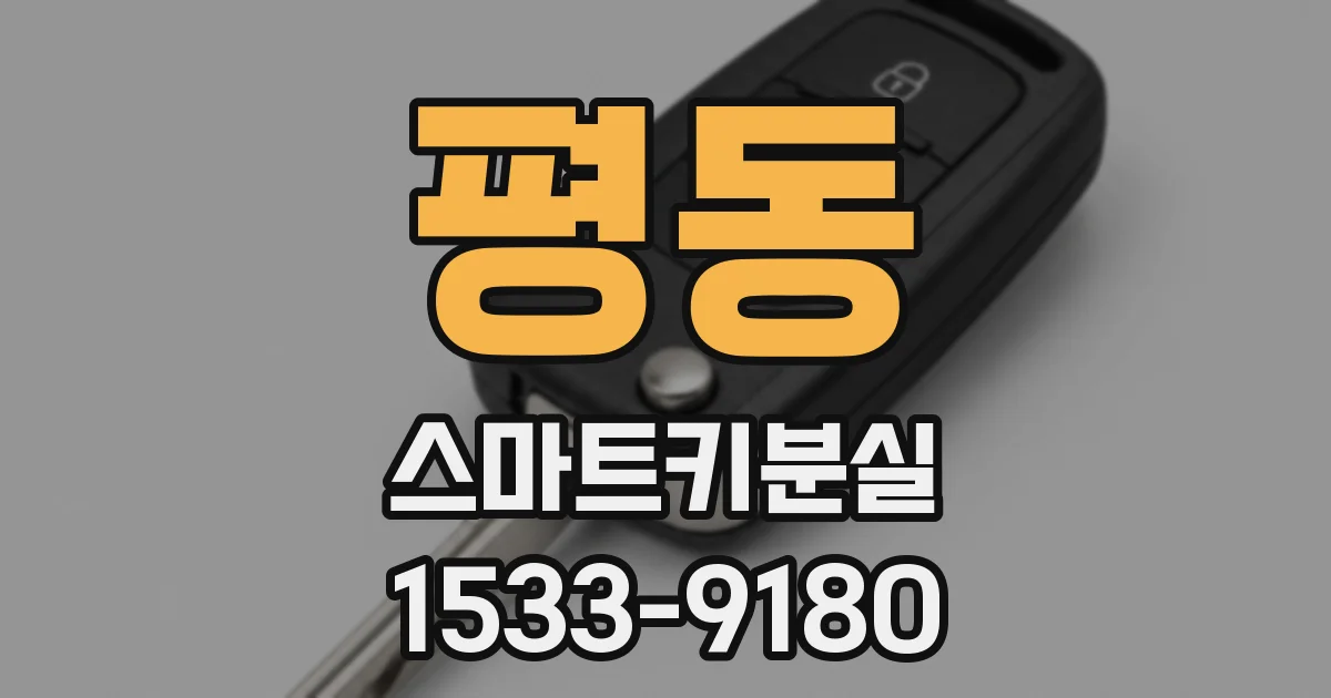평동 스마트키분실