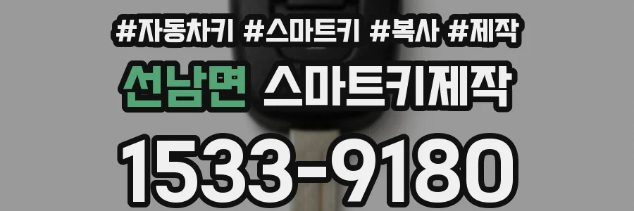 선남면 스마트키제작