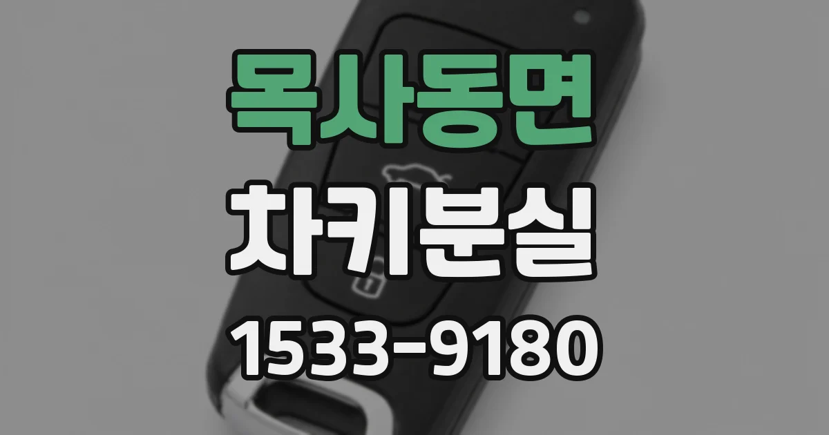 목사동면 차키분실