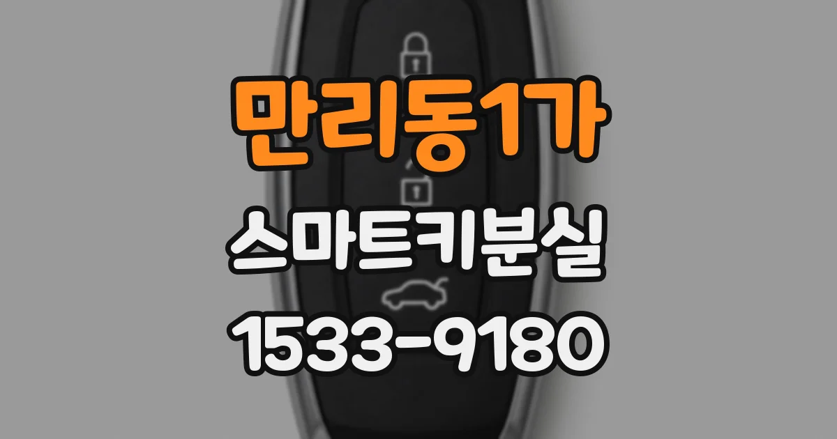 만리동1가 스마트키분실