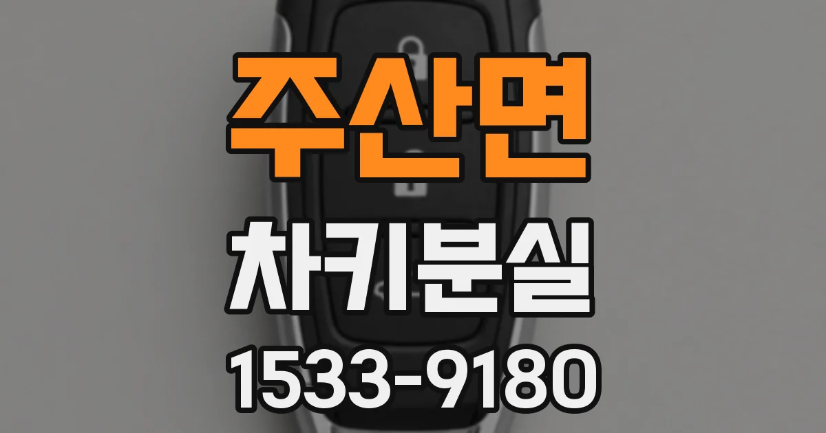 주산면 차키분실