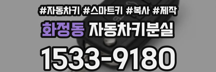 화정동 자동차키분실