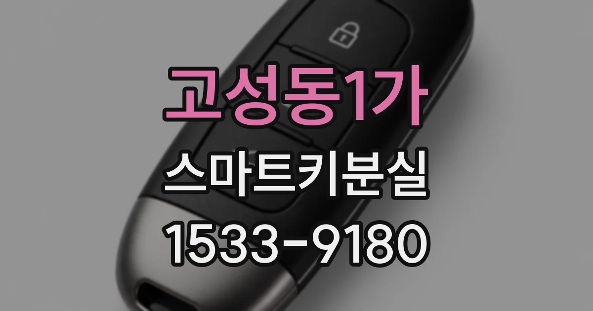 고성동1가 스마트키분실