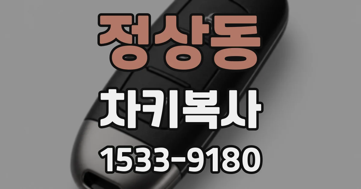 정상동 차키복사