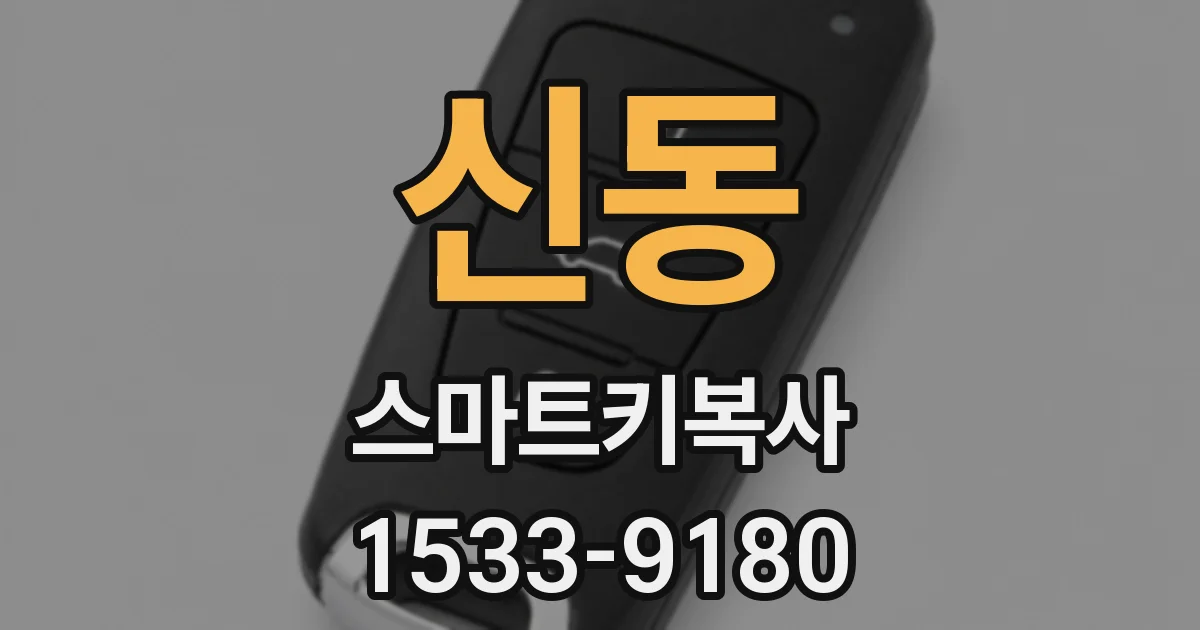 신동 스마트키복사