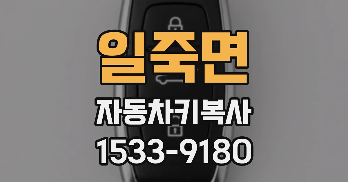일죽면 자동차키복사