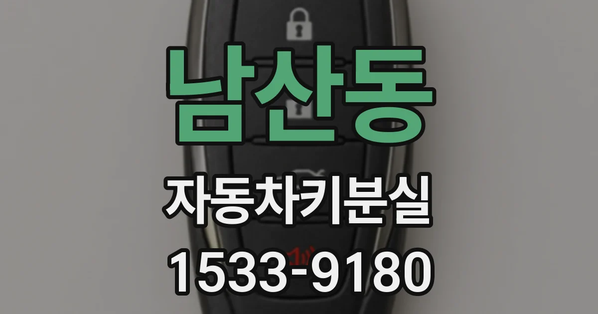 남산동 자동차키분실