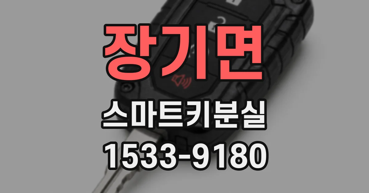 장기면 스마트키분실