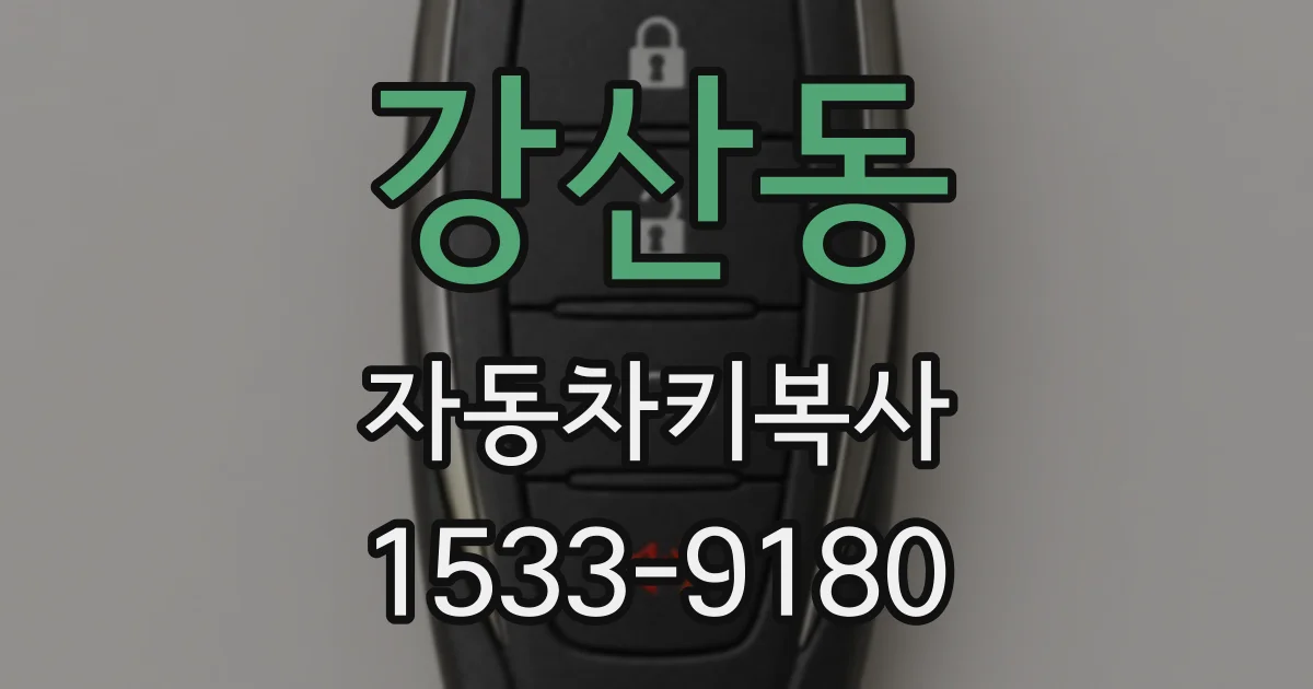 강산동 자동차키복사