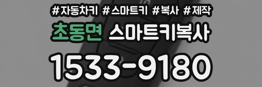 초동면 스마트키복사