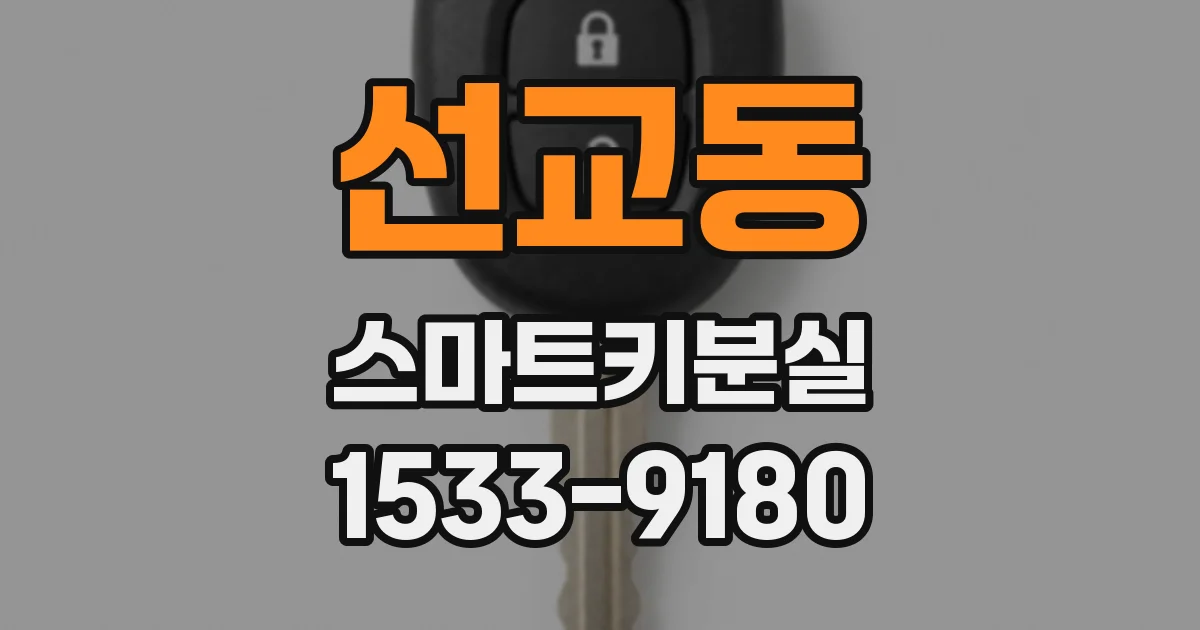 선교동 스마트키분실