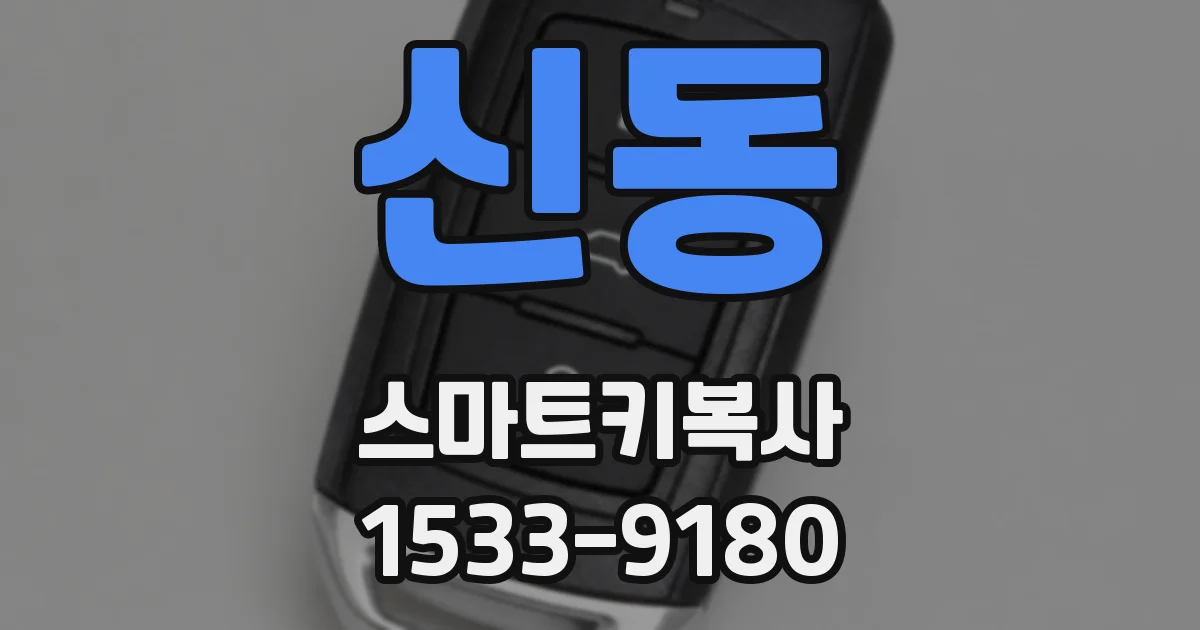 신동 스마트키복사