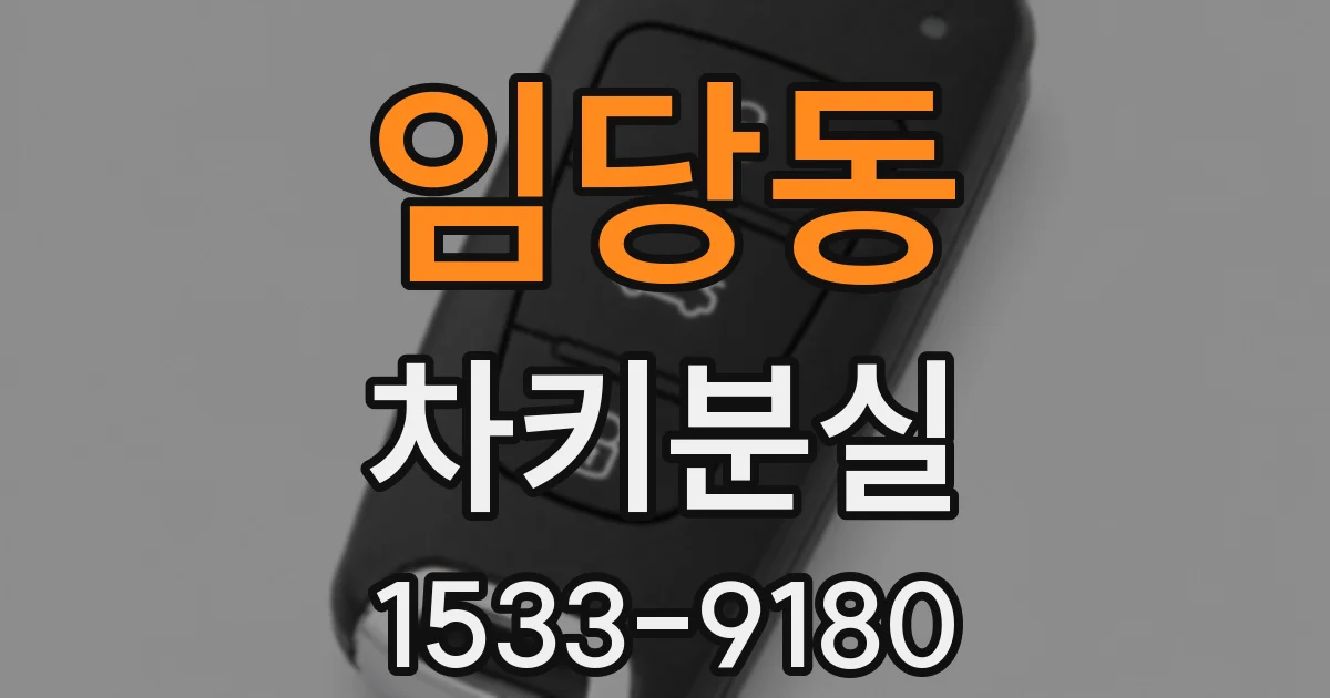 임당동 차키분실