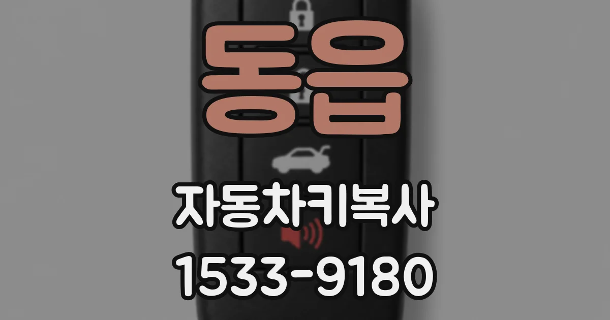 동읍 자동차키복사