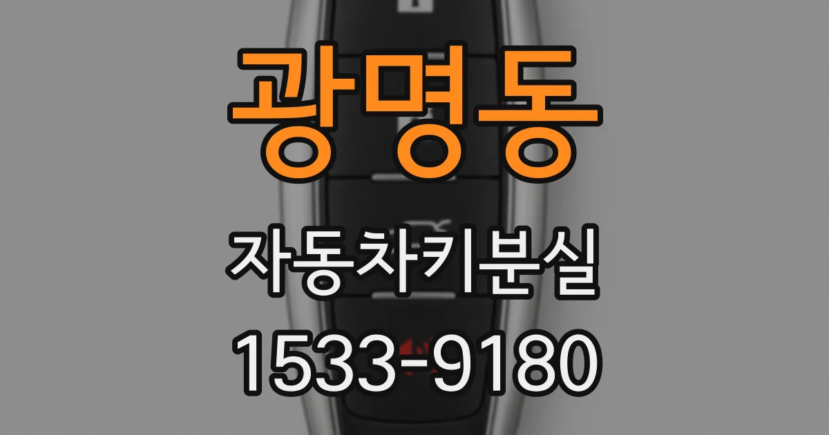 광명동 자동차키분실