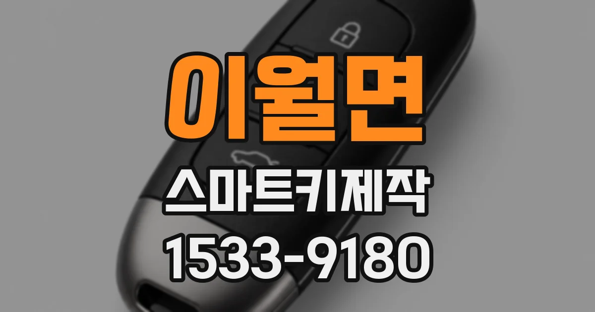 이월면 스마트키제작
