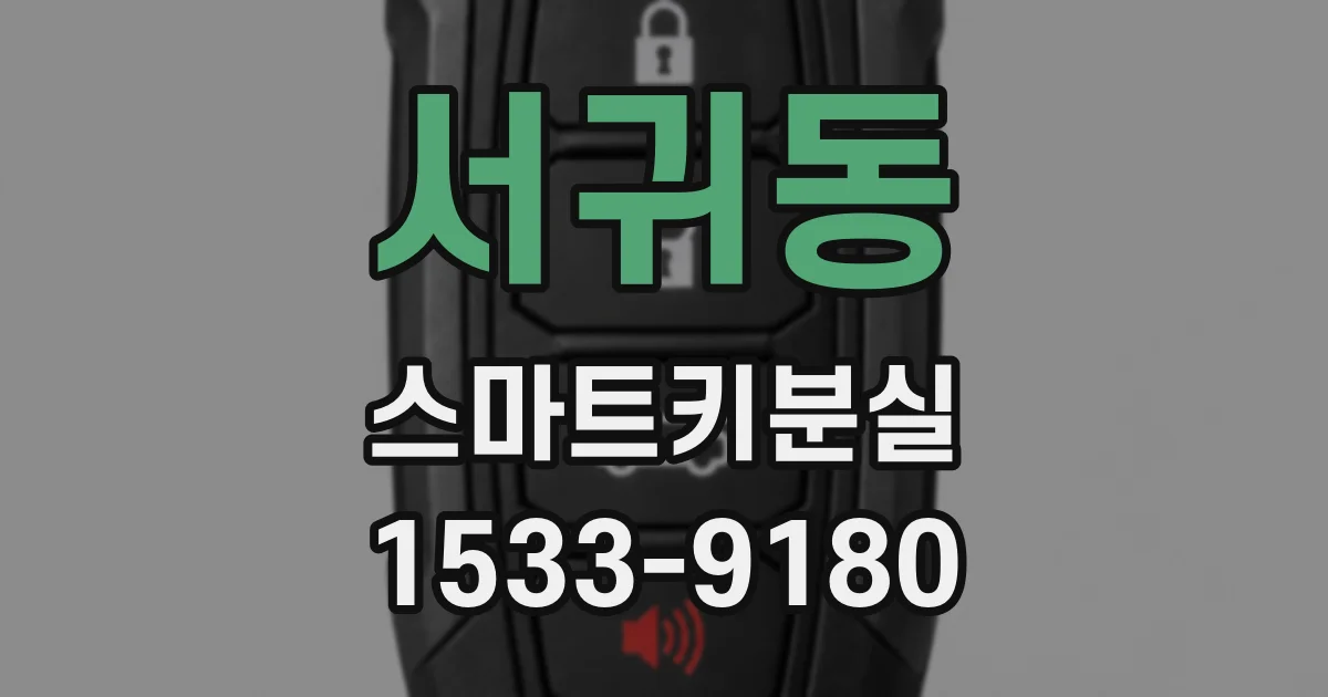 서귀동 스마트키분실