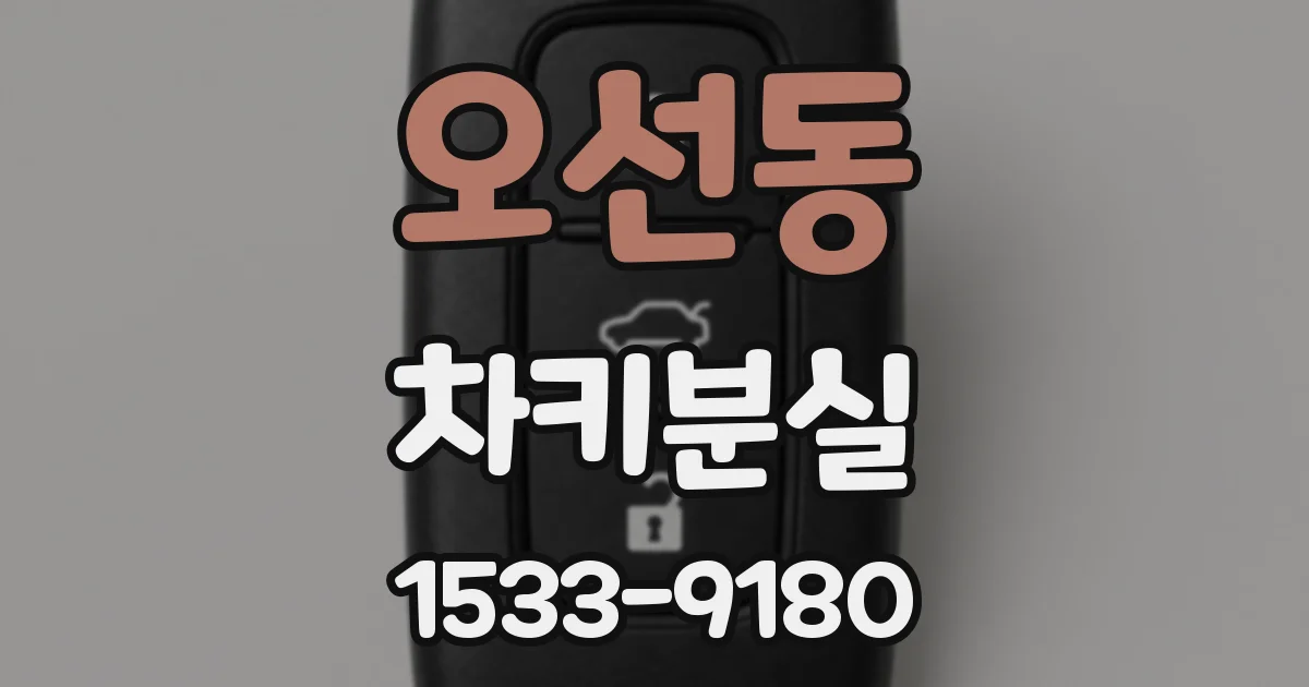 오선동 차키분실