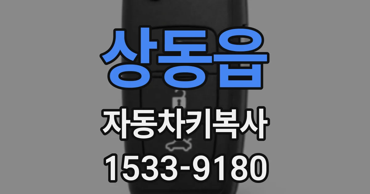 상동읍 자동차키복사