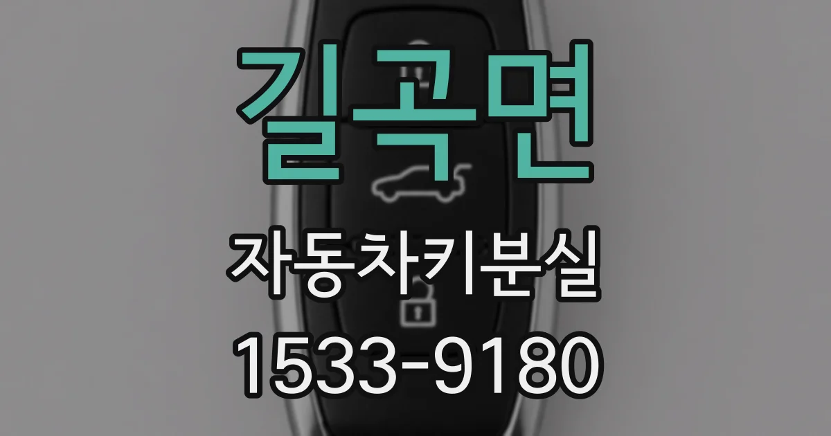 길곡면 자동차키분실