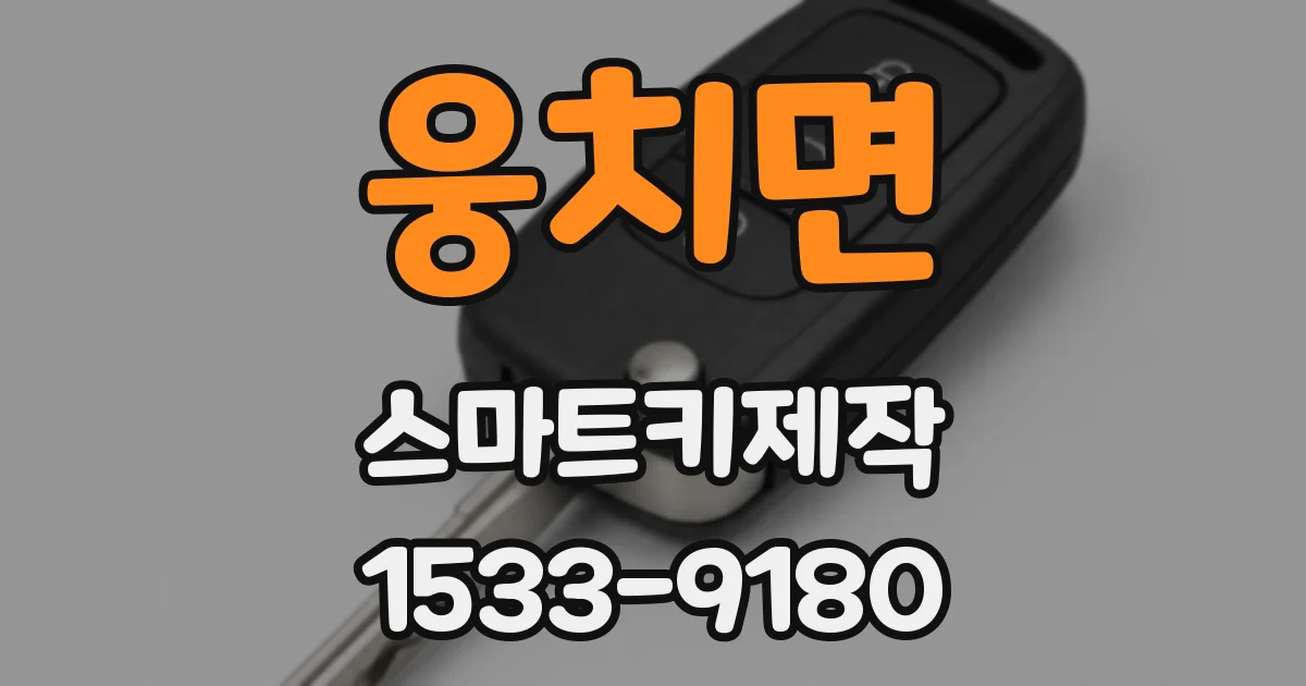 웅치면 스마트키제작