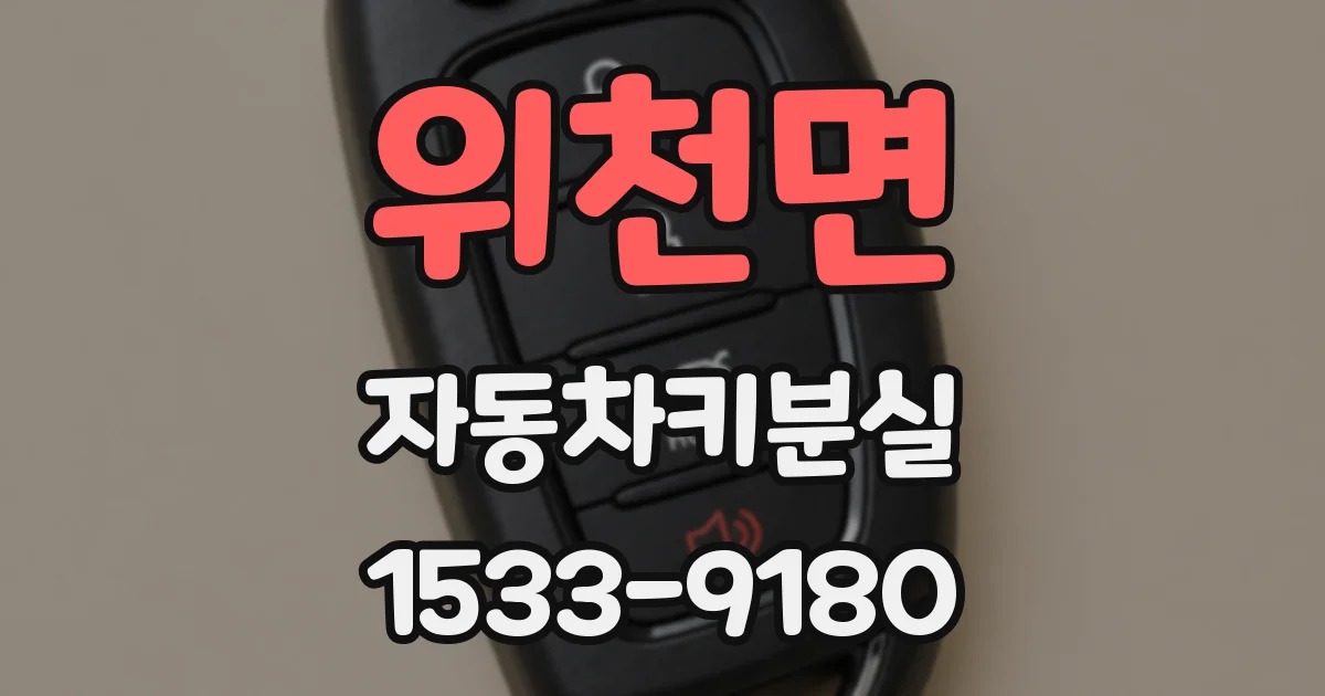 위천면 자동차키분실