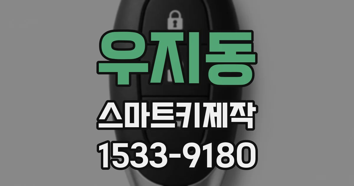 우지동 스마트키제작