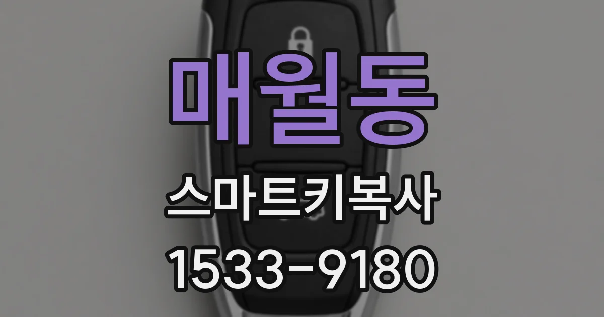 매월동 스마트키복사