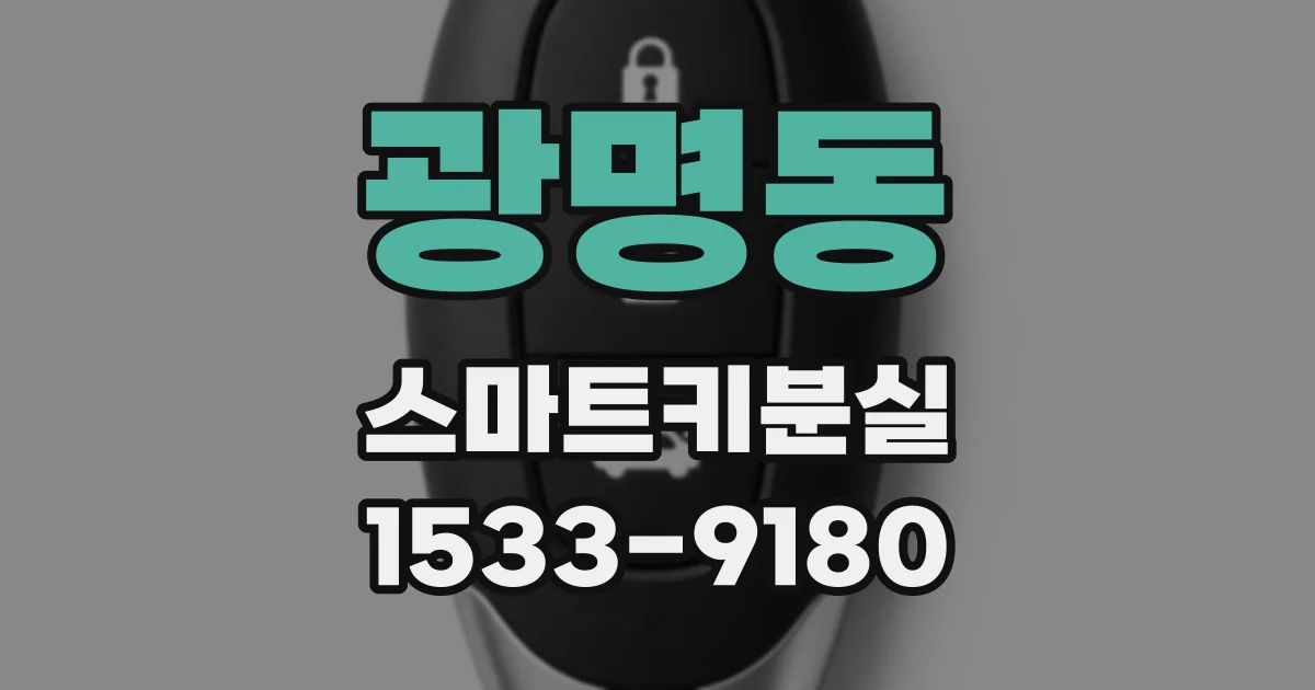 광명동 스마트키분실