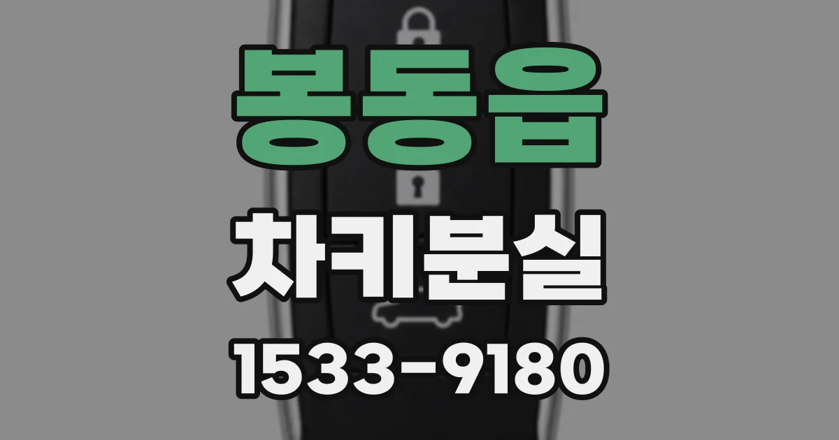 봉동읍 차키분실