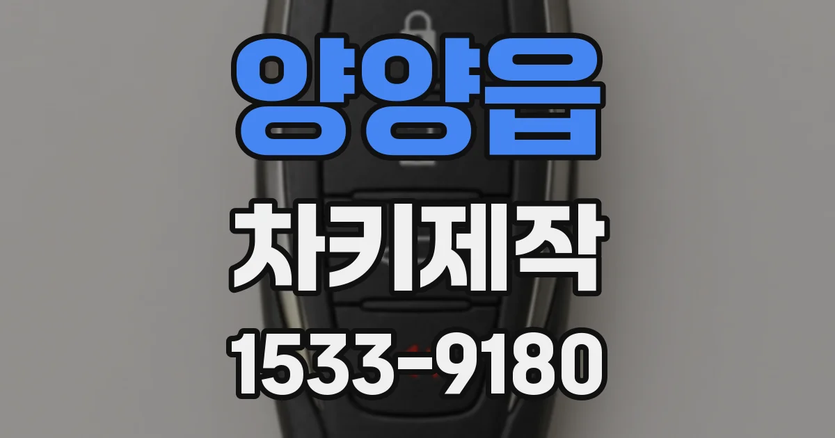 양양읍 차키제작