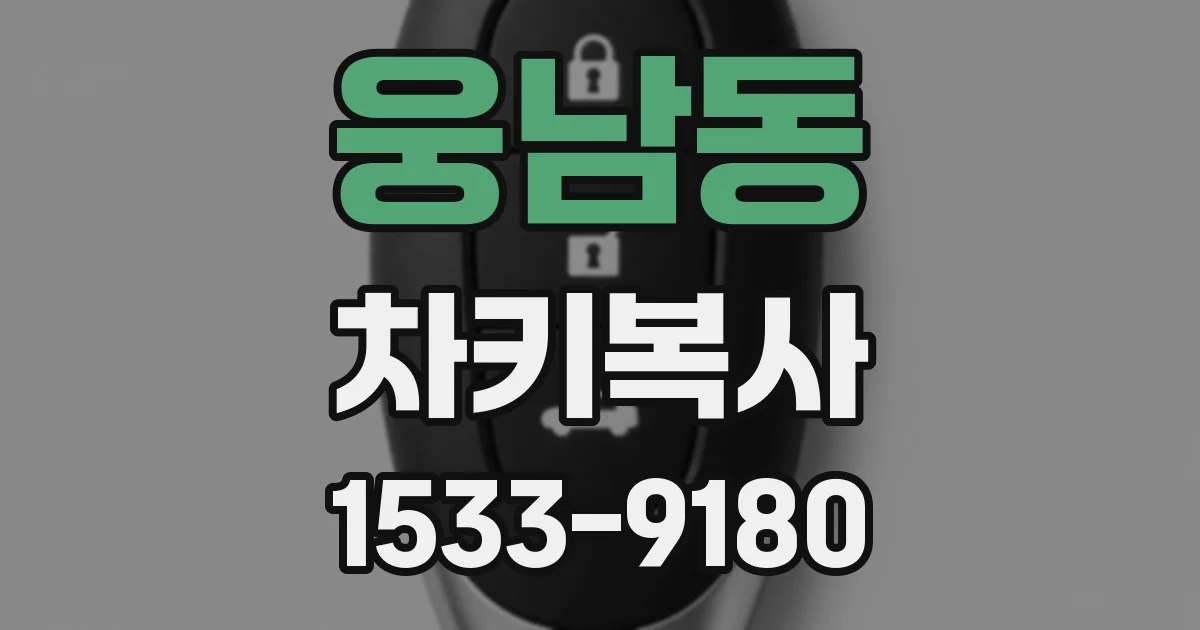 웅남동 차키복사