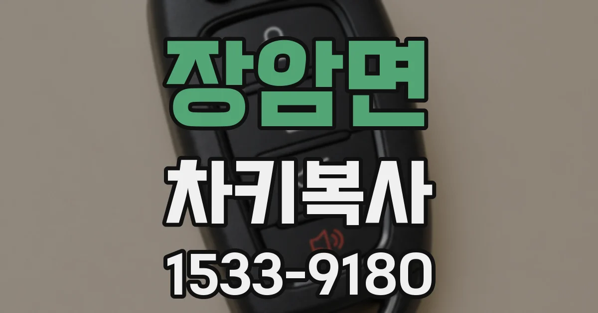 장암면 차키복사