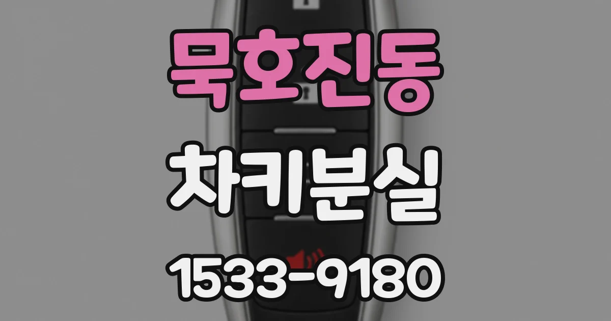 묵호진동 차키분실
